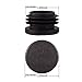 MELIFE 1 1/4 Inch Round Plastic Plug, Non-slip Chair Caps Tubing End Cap, Durable Chairs Glide.(1.25