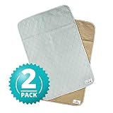 Pet Parents Washable Dog Pee Pads (2pack) of (24x36) Premium Pee Pads for Dogs, Waterproof Whelping Pads, Reusable Dog Training Pads, Quality Travel Pet Pee Pads. Modern Puppy Pads! (1 Tan & 1 Grey)