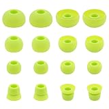 ALXCD Ear Tips for PB3 Powerbeats 3 Headphone, SML 3 Sizes 6 Pair Silicone Replacement Earbud Tips & 2 Pair Double Flange Ear Tips, Fit for Beats Powerbeats2 Pb3 [8 Pair](Green)