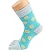 UBUMO Women's Toe Socks Five Finger Cotton Crew Casual Pack of 4