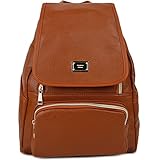 Copi Women's Modern Design Deluxe Fashion Backpacks One Size Camel