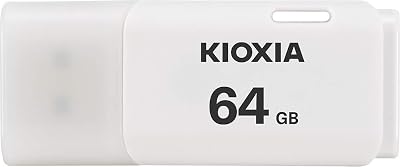 KIOXIA 64GB TransMemory U202 USB 2.0 Flash Drive White