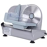 ZENY Professional Stainless Steel Electric Meat Slicer Food & Vegetable Cutter with Removable 7.5