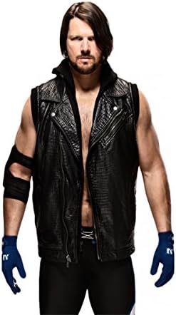 Aj Styles Crocodile Faux Leather Black Vest - Best Selling