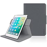 Apple iPad Mini 3 (2014) Case - roocase Orb System Folio 360 Dual View Leather Case Smart Cover with Sleep / Wake Feature for Apple iPad Mini 1 2 3 (2014) Gray - Patented Complete Lifestyle Solution