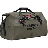 Greanthour Waterproof Duffel& Luggage Bag - Motorcycle Dry Bag Tail Saddle Bags with Roll Top Closure,Large Storage Space,for Camping, Kayaking, Fishing & Traveling(JungleGreen, 60L)