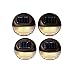 Outdoor LED Solar Wall Lights, Dusk to Dawn, Wireless, Waterproof, Batteries Included, Brown Security Fence Lights by LampLust - Pack of 4