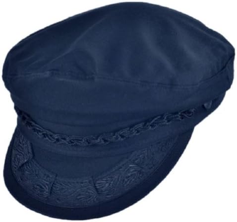 Canvas Greek Fishermans Cap (7 7/8, Navy)