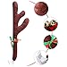 Christmas Car Reindeer Antler Decorations,Vehicle Xmas Decorations Auto Decoration Kit with Jingle Bells Rudolph Reindeer and Red Nose for Car Accessories Christmas-Antlers