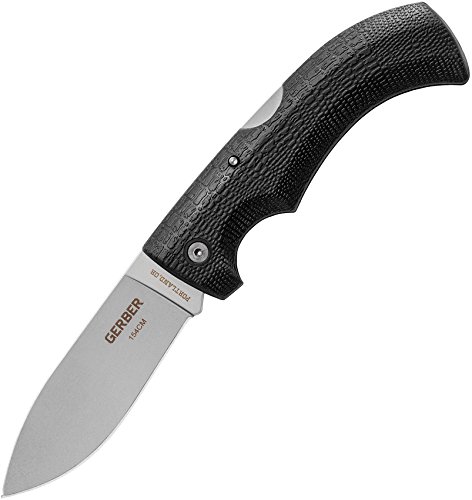 Gerber Gator 154CM Folding Knife, Fine Edge, Drop Point [06064] (Best Gerber Folding Knife)