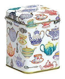 Tea Caddy - Small Square 100gm - TEAPOTS DESIGN - 9.5cm