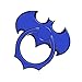 Cell Phone Ring Holder, NILSTOREY Bat 360° Rotation Ring Stand Holder, Metal Finger Grip Kickstand for iPhone, Samsung, Smartphones and iPads (Deep Blue)