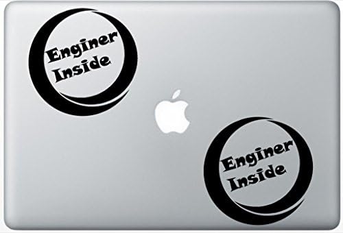 Enginer Inside HenryDecalZD0905 Set Of Two (2x) , Decal , Sticker , Laptop , Ipad , Car , Truck