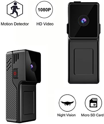 Kaisio 1080p Hidden Spy Camera HD Mini Camera With Night Vision and Motion Detection, Looping Record Camera With Clip Perfect Covert Security Camera for Home and Office (Support Up to 64G)