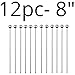 Cocktail Picks Stirrers Toothpicks – (12 Pack / 8 inch) Bloody Mary Skewers Reusable Stainless Steel Cocktail Picks for Martini Drink Skewers and Appetizers Sticks