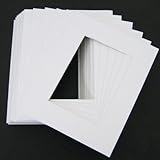 Golden State Art, Pack of 10 16x20 WHITE Picture Mats with White Core Bevel Cut for 11x14 Pictures