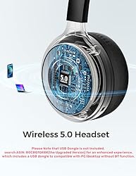 XAPROO Wireless Headset with Microphone for