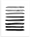Black, Gray and White Abstract Contemporary Wall Art | 11x14 UNFRAMED Print | Modern Mid Century Wall Decor.