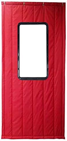 GuoEY Door Curtain Thicken Cotton Keep Warm Cold-resistant Moisture Proof Soundproof, 4 Colors Multiple Sizes Customizable (Color : A, Size : 110x220cm)