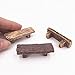 Cooltop 3pcs Wooden Benches Miniature Ornaments Fairy Garden Bonsai Decorations Dollhouse Accessories