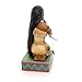 Disney Traditions by Jim Shore Pocahontas with Flit Stone Resin Figurine, 5.5”