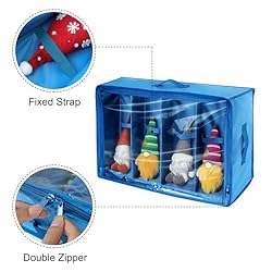 Christmas Figures Storage Box Keeps 4 Figurines up