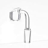 4mm Thickness Quartz fittings 22mm Cup Male And Female (14mm male/90degree)