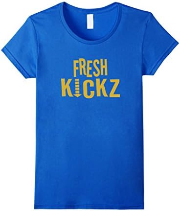 Womens Fresh Kickz New Sneakers Show Off T-Shirt XL Royal Blue