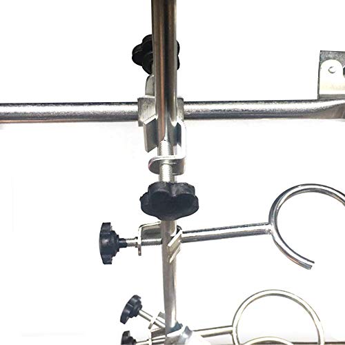 Laboratory Support Stand-50cm Include lab Stand,Test Tube Clamps, Fixing Clip, Support Rings, Apparatus for Laboratory Chemical Reactions Such as Distillation Apparatus