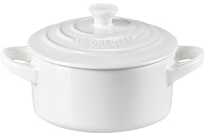 Le Creuset Stoneware Mini Round Cocotte, 8 oz., White