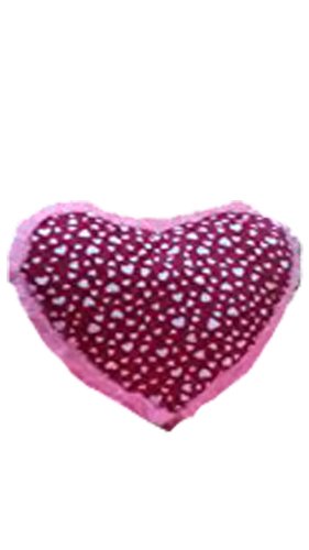 CLICK4DEAL Soft Heart Shape Cusion - Pink