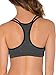 Fruit of the Loom womens Cotton Pullover Sport Bra, blushing rose with black/charcoal/black 38thumb 3