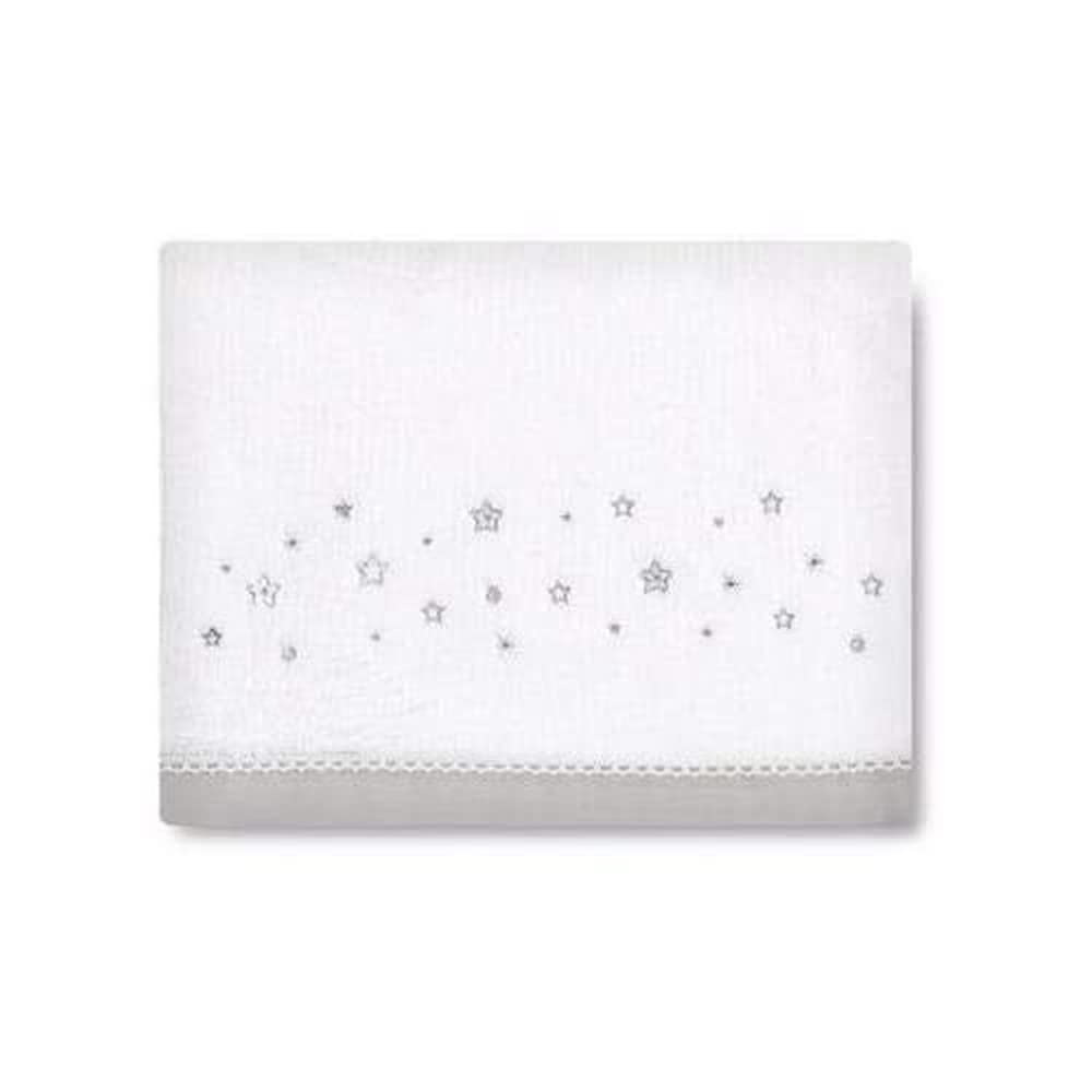 pirulos Dot Stars – Microfibre Bed Linen for cot – Grey