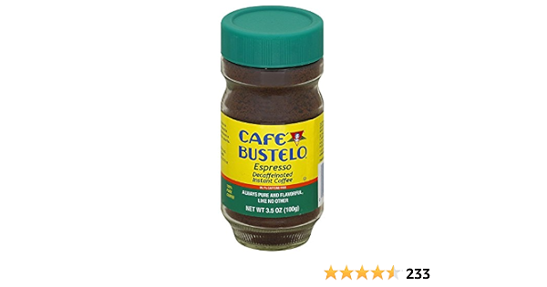 Bustelo Decaffeinated Instant Espresso 