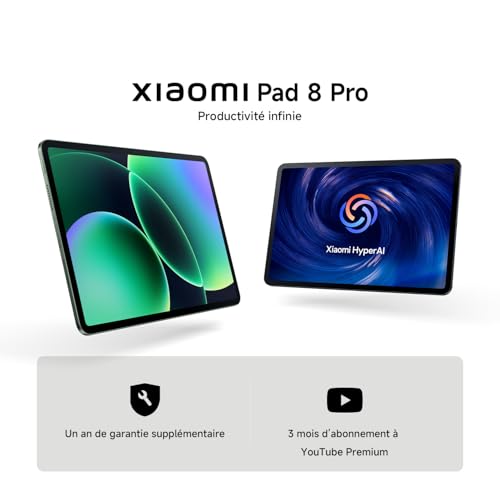 Pad 8, Tablette 11.2'' 8+128 GB, Processeur Snapdragon® 8s Gen 4, Batterie Longue autonomie 9200mAh (typ), Écran 3.2K 144Hz, HyperAI, Gris, Garantie 3 Ans, Chargeur Non fourni