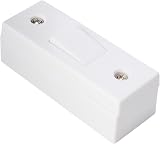 Merriway BH02973 Single Architrave Switch & Pattress Box White 1 Gang view 3