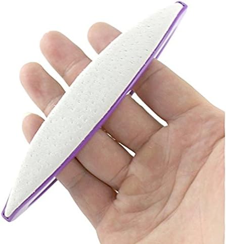 QIMEIYA Leather Brush Nail Art Manicure Buffing Cream Polish Varnish Buffer Block (A2)