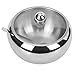 HardNok Stainless Steel Sugar Bowl with Glass Lid and Spoon, High Capacity, 17.5 Oz (520 ml)