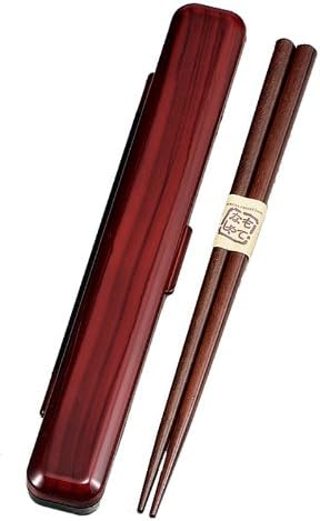 HAKOYA 18.0 chopstick case set zelkova wood grain 53314