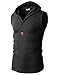 H2H Mens Hooded Sleeveless Tank Top Charcoal US S/Asia M (KMTTK015)
