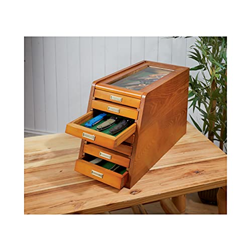 CASTLECREEK Collector's Display Case, Oak Pricepulse