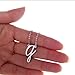 AOLO Initial G Necklace Stainless Steel Charm for Grilfriends Gift