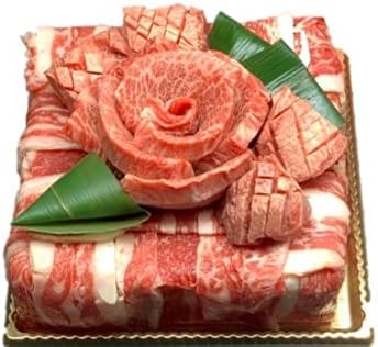 Amazon 焼肉 ありがとうの花 肉ケーキ Happyアニバーサリー 650g タレ付き 父の日 お中元 大阪 鶴橋 焼き肉 白雲台 冷凍便 白雲台 牛肉 通販