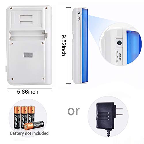 DEWEL Toothbrush Sterilizers UV Sanitizer Wall Mounted Toothbrush Holder with UV Light Toothbrush Cleaner Container with Toothpaste Holder and AC Adapter - Thumbnail 5