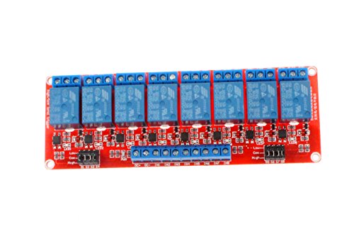 image for NOYITO 8-Channel Relay Module High Low Level Trigger with Optocoupler 