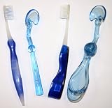 Orasweet Gofresh Flossing Toothbrush, Tongue Scraper & Travel Toothbrush & Travel Scraper