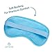 Gel Eye Mask - Hot or Cold Compress Pack Eye Therapy | Cooling Eye Mask for Dark Circles & Puffiness, Puffy Eyes, Dry Eyes, Headaches, Migraines, Sinus - Reusable Eye Face Mask | Ergo Gel Bead (Blue)