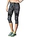 Champion Women's Marathon Performance Capri Legging, Dada Grey Glitch, Medium