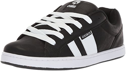 Osiris Men's Loot Skate Shoe, Black/White/Black, 14 M US