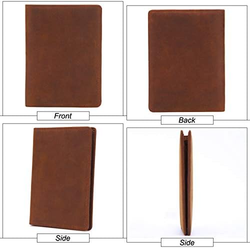 Clearance Vintage Genuine Cow Leather Passport Covers Credit Card Holder Wallet Men Travel Document Passport Wallets